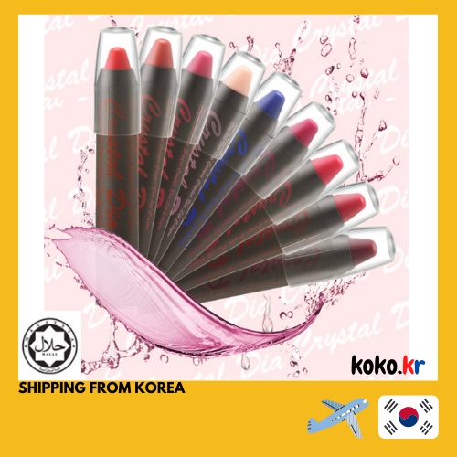 [KOREA] SUNWOO COSME Crystal Dia Lip Crayon Lip Tint Lipstick HALAL Shipping from korea Shopee