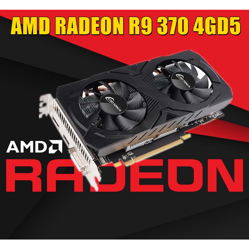 [ READY STOCK ] 100% NEW AMD REDEON R9 370 4GB DDR5 GRAPHIC CARD