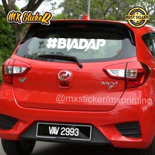 [MX STICKERS] 2PCS #BIADAP CAR STICKER MYVI VIVA AXIA ARUZ ALZA SAGA ...