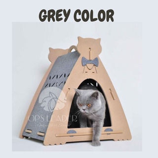 🔥Ready Stock🔥Newest Design Wooden Cat House 🔥High Quality Pet House /  Cat Bed 🔥Rumah Kucing Tempat/ Rumah Kucing Besar