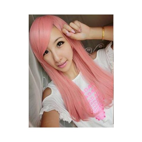 Cosplay Pink Long Wig