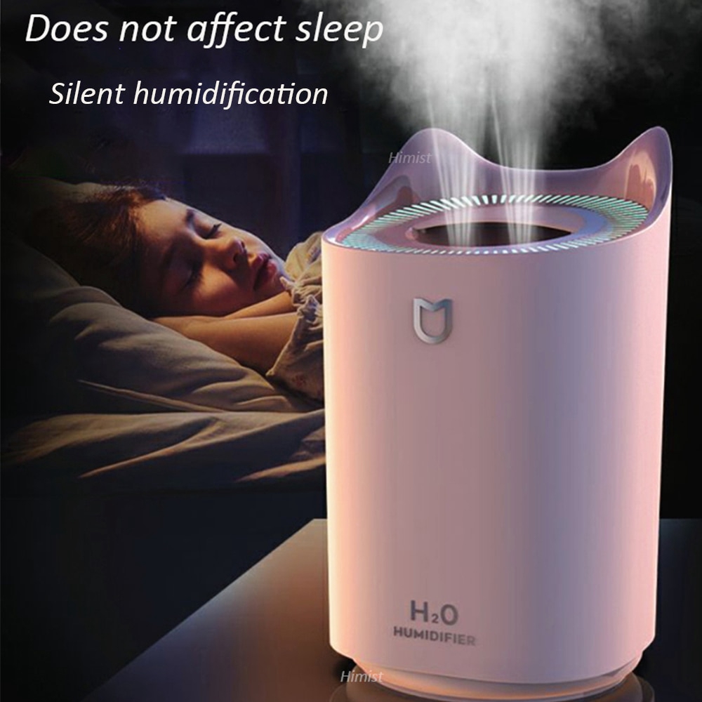 Home Air Humidifier 3000ML Double Nozzle Cool Mist Aroma Diffuser with