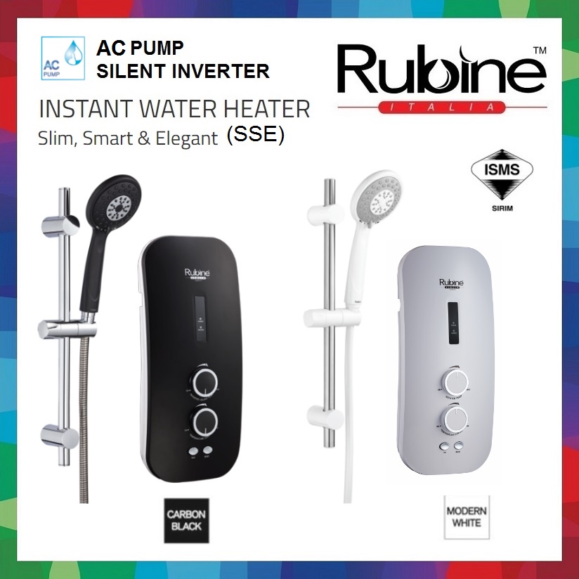 RUBINE SSE Water Heater RWH-SSE892A AC INVERTER PUMP Pemanas Air Mandi Heater Shower