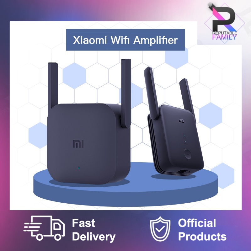Xiaomi Penyambung WiFi Wifi Pro 300M 2.4G AC1200 5G WiFi Extender Repeater Pro Amplifier with 2 Antenna Stable Extender