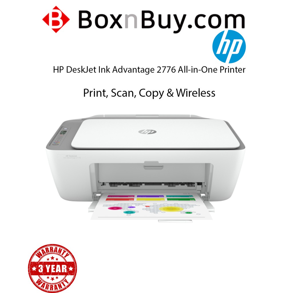 HP DeskJet Ink Advantage 2776 All-in-One Printer | Shopee Malaysia