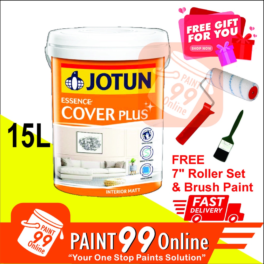 ( white 0000 ) 15L JOTUN Essence Cover Plus Matt Interior Paint