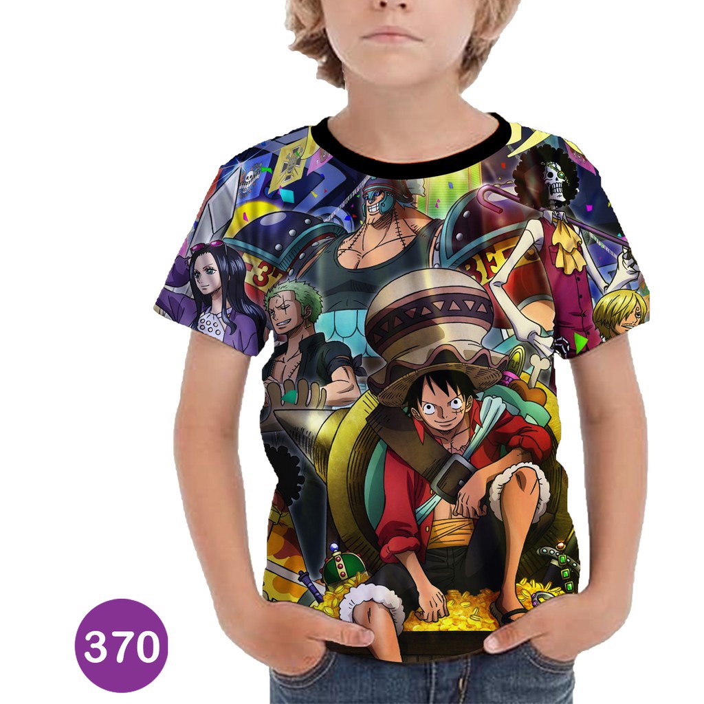 One Piece T Shirt 3d Children S Clothes 370 Shopee Malaysia