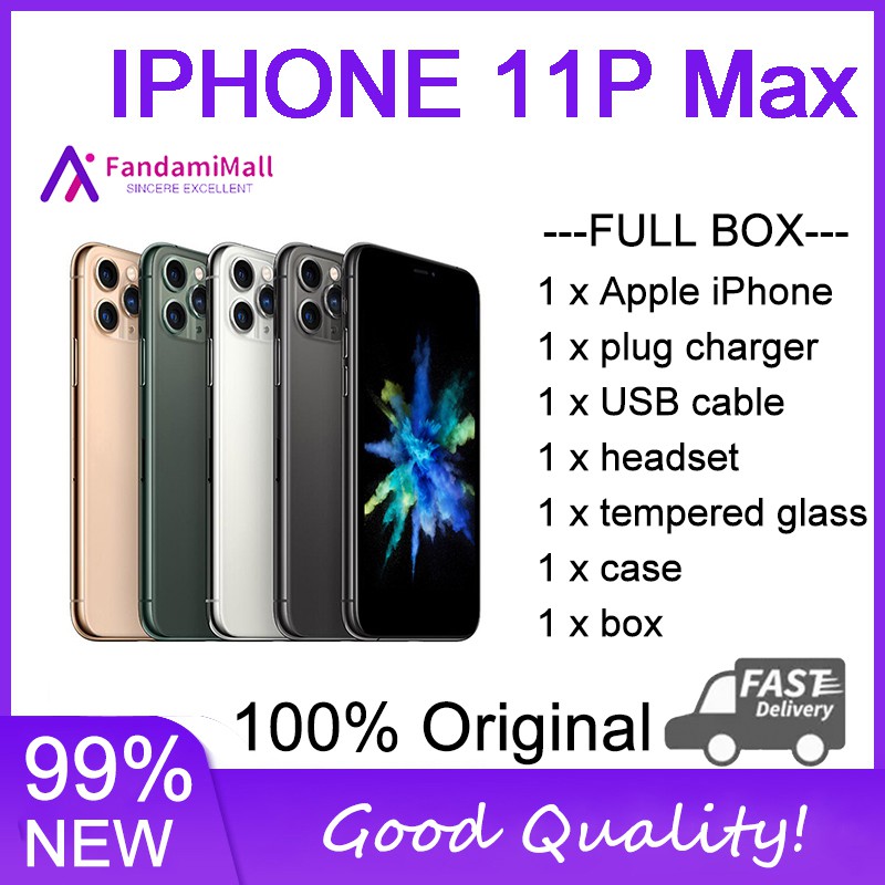 Fandami Apple Iphone 11 Pro Max 512gb 256gb 64gb Used 99 New 100 Original In Stock 2nd Shopee Malaysia