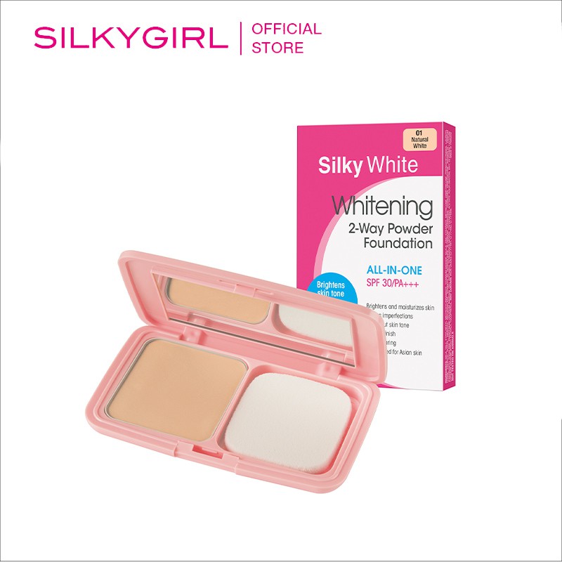 Silky White Whitening 2-Way Powder Foundation