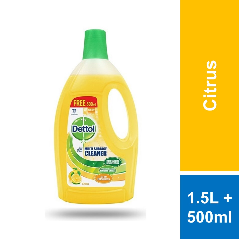 Dettol Multi Action Cleaner Citrus 1.5L Free 500ml Shopee Malaysia