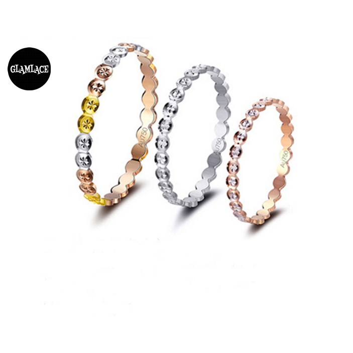 Cincin Emas Italian Design 750 Tulen Authentic Italian Gold Ring Au750 Shopee Malaysia