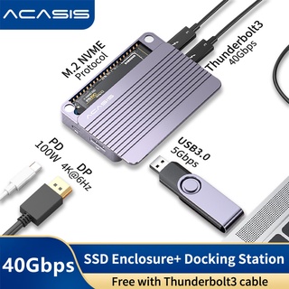 Acasis Type C Usb G To Nvme Dual Bay Docking Station For M Ssd Key M