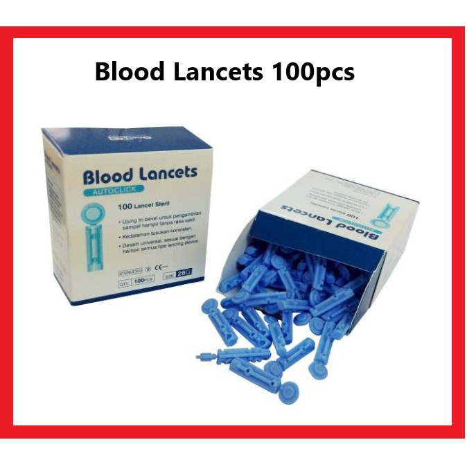 Blood Lancet 100's (30g) | Shopee Malaysia