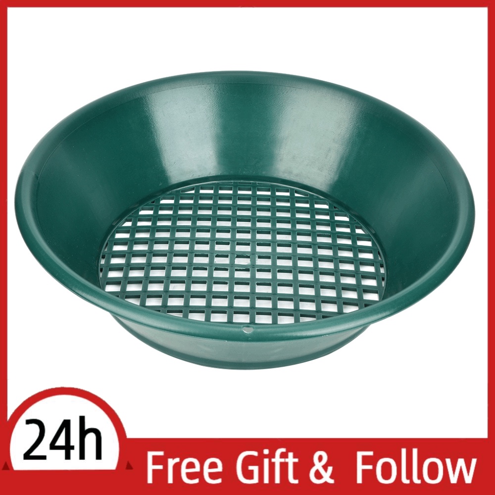 Superg Green Gold Pan Panning Classifier Mesh Screen Mining Sifter Metal Detecting Tool