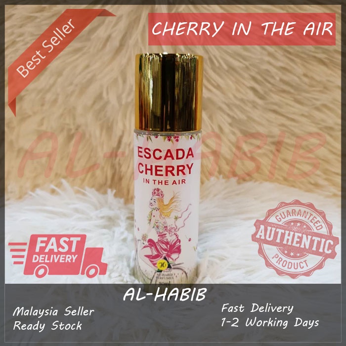 *ORIGINAL** VIRAL PERFUME CHERRY IN THE AIR BY AL-HABIB 30ML (READY STOCK) HIGH QUALITY - Minyak Wa