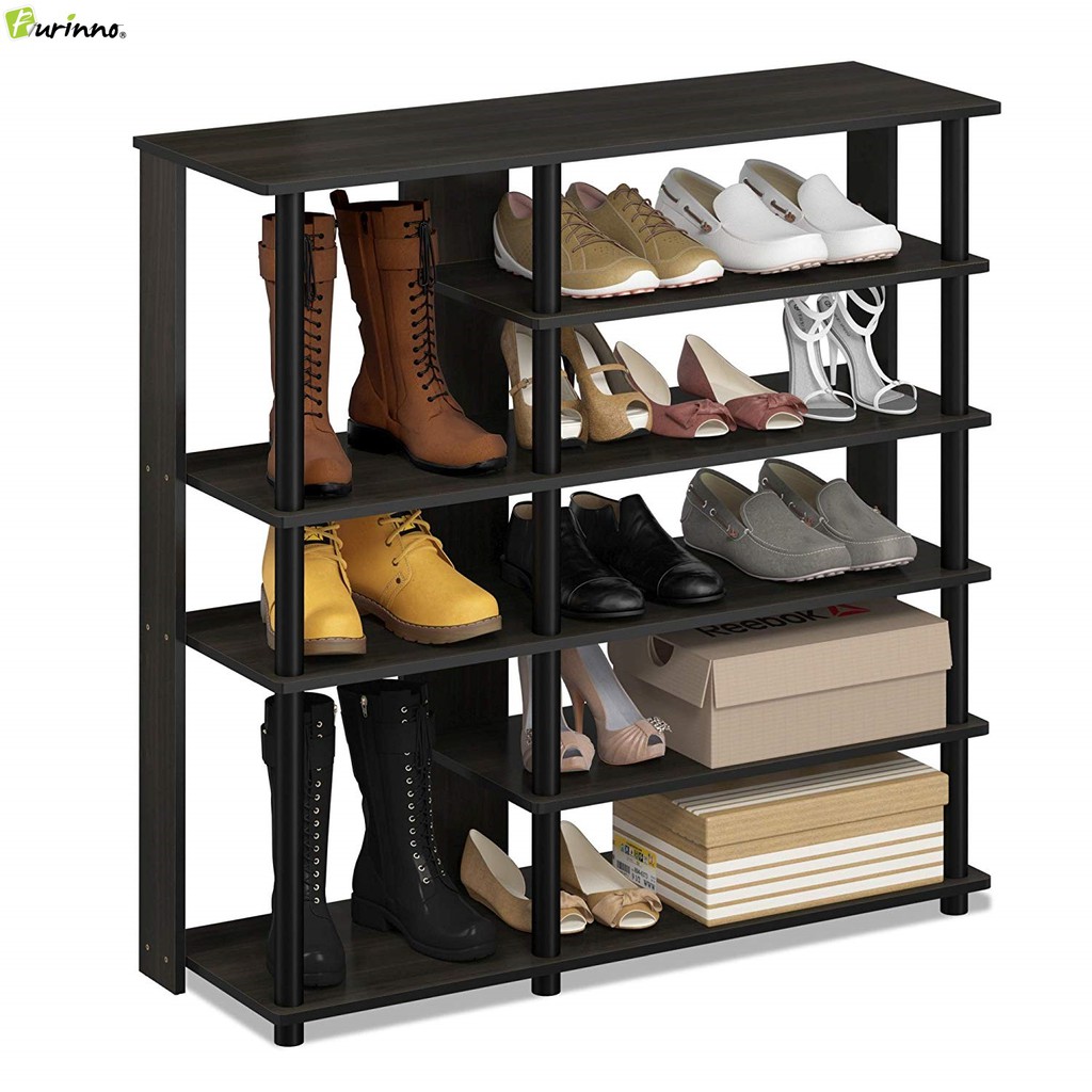 Furinno 17082 Turn N Tube 6 Tiers Multi Storage Shoe Rack 35 2 W Shopee Malaysia