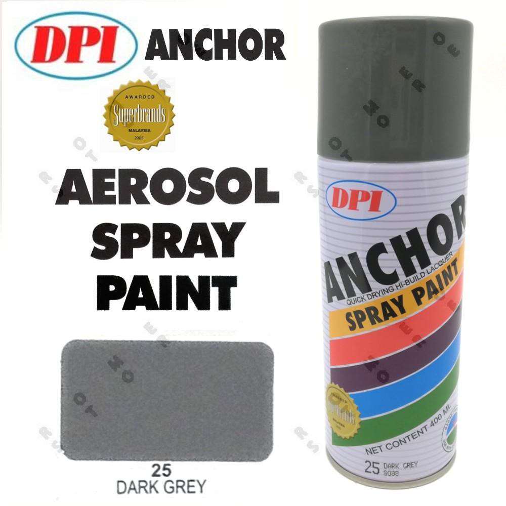 Anchor Spray Paint 400ml 100 Original Dark Grey Shopee Malaysia