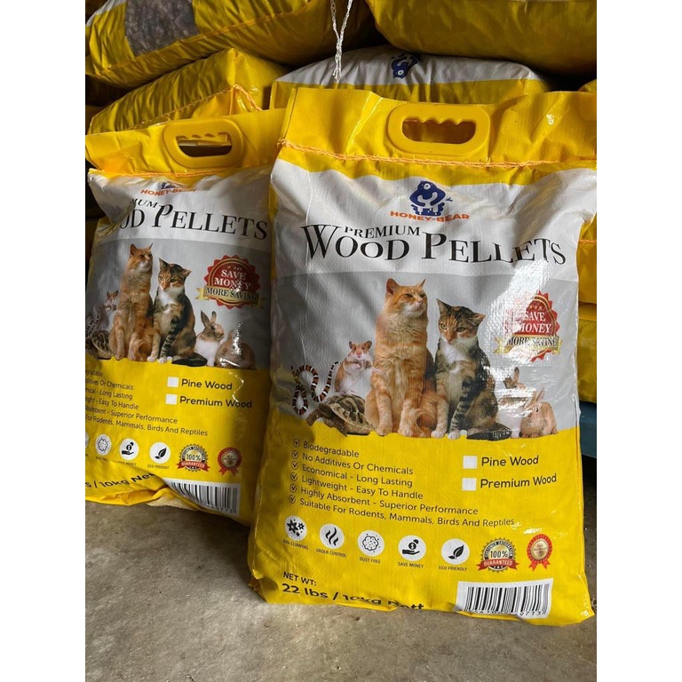 READY STOCK Wood Pellets / 松木托盘猫砂/ Cat Litter / Pine Wood Pellet 10kg  (guinea pigs/rabbits/cats) | Shopee Malaysia