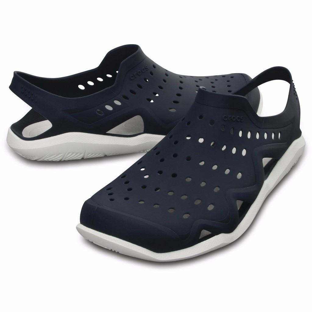  Crocs  Men  s Swiftwater Wave Navy Whi Shopee Malaysia