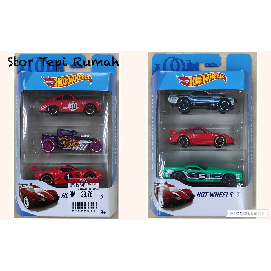 hot wheels 3 pack