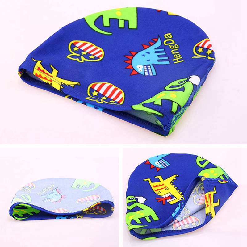 childrens fabric swimming caps