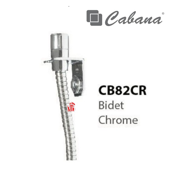 CABANA CB82CR Bathroom Bidet c/w 4ft Flexible Hose & Holder Shopee