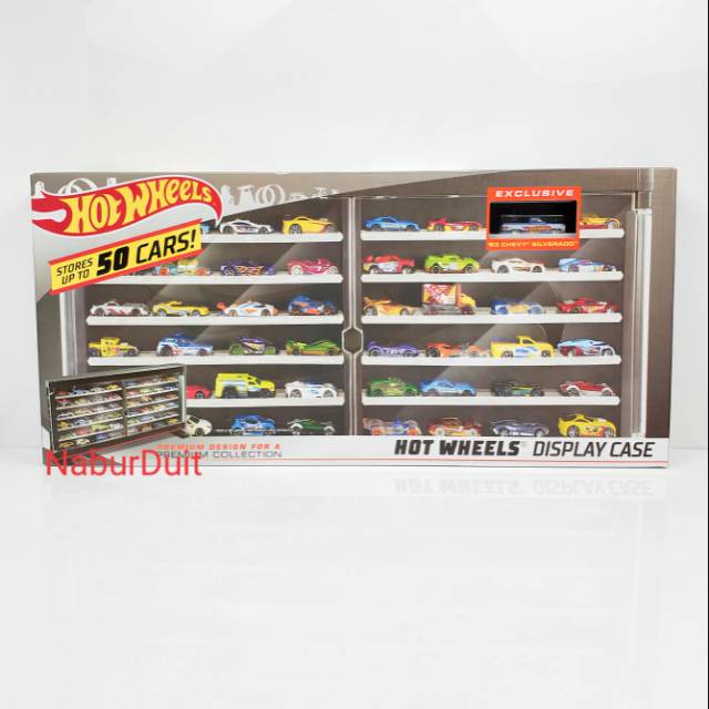 hot wheels display case in package