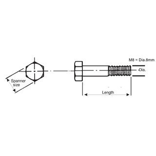 HT Hex Bolt - UNC 3/8