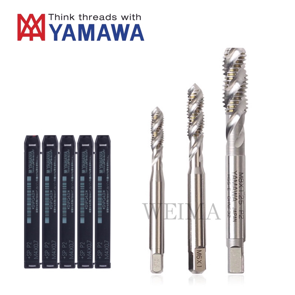 YAMAWA JAPAN SP SPIRAL FLUTED BLIND HOLE MACHINE TAP M3 to M16 STANDARD