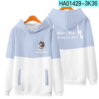 Hololive VTuber FAMS Ookami Mio Nakiri Ayame Hoodie 3D Printed Unisex