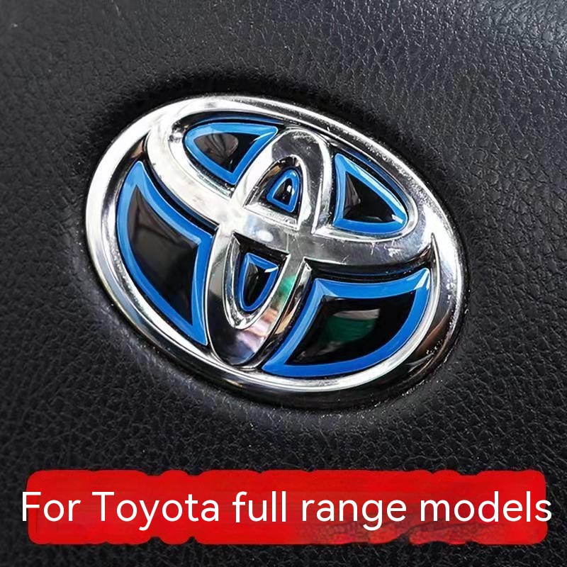 Sticker Steering Wheel Toyota Logo Emblem Sticker Decals Front Rear Steering Badge For Toyota