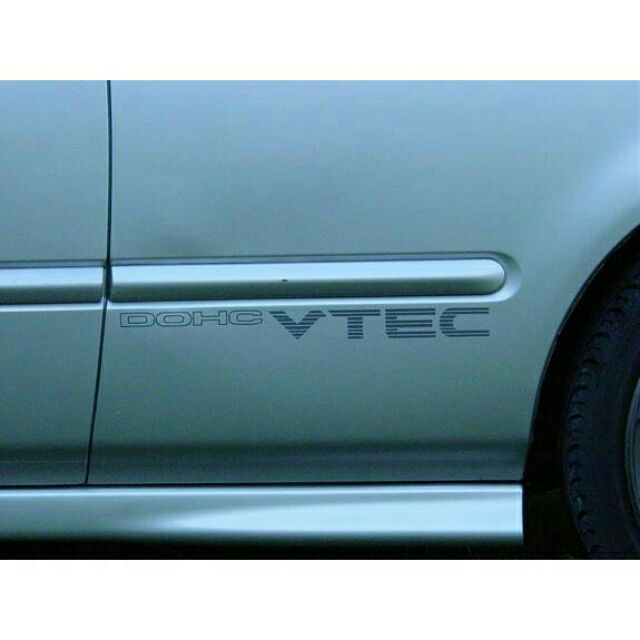 Genuine Oem 99 00 Honda Civic Si Dohc Vtec Side Decals Em1 Stickers