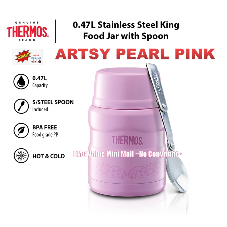 Thermos Stainless King Vacuum Insulated Stainless Steel Food Jar 470ml