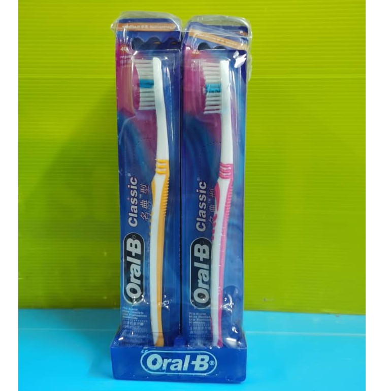 Oral-B Classic Toothbrush / Berus Gigi Oral B Medium 12pcs | Shopee ...