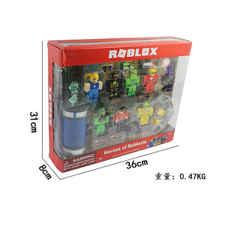 Cartoon Pvc Roblox Heroes Of Robloxia Set Kids Toys - 