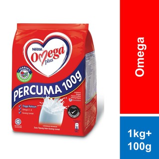 Image of Nestle Omega Plus Milk Powder Softpack 1kg free 100g