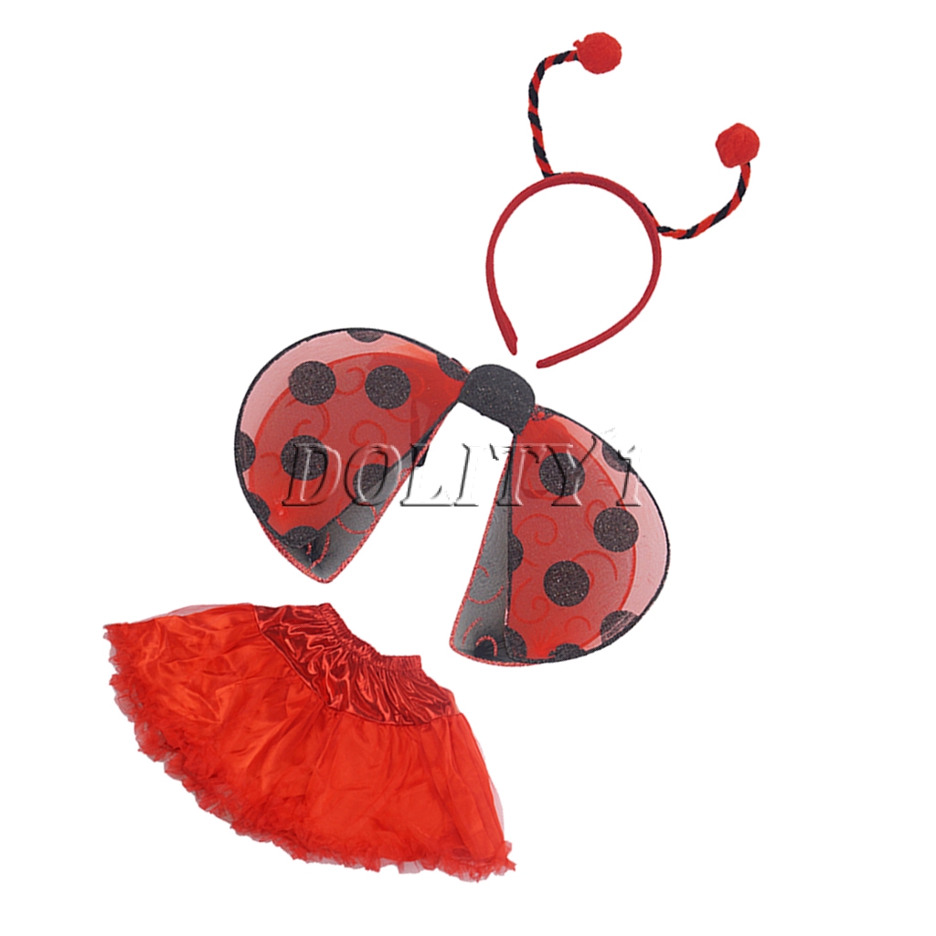 Red Ladybird Fair Wings and Deeley Boppers