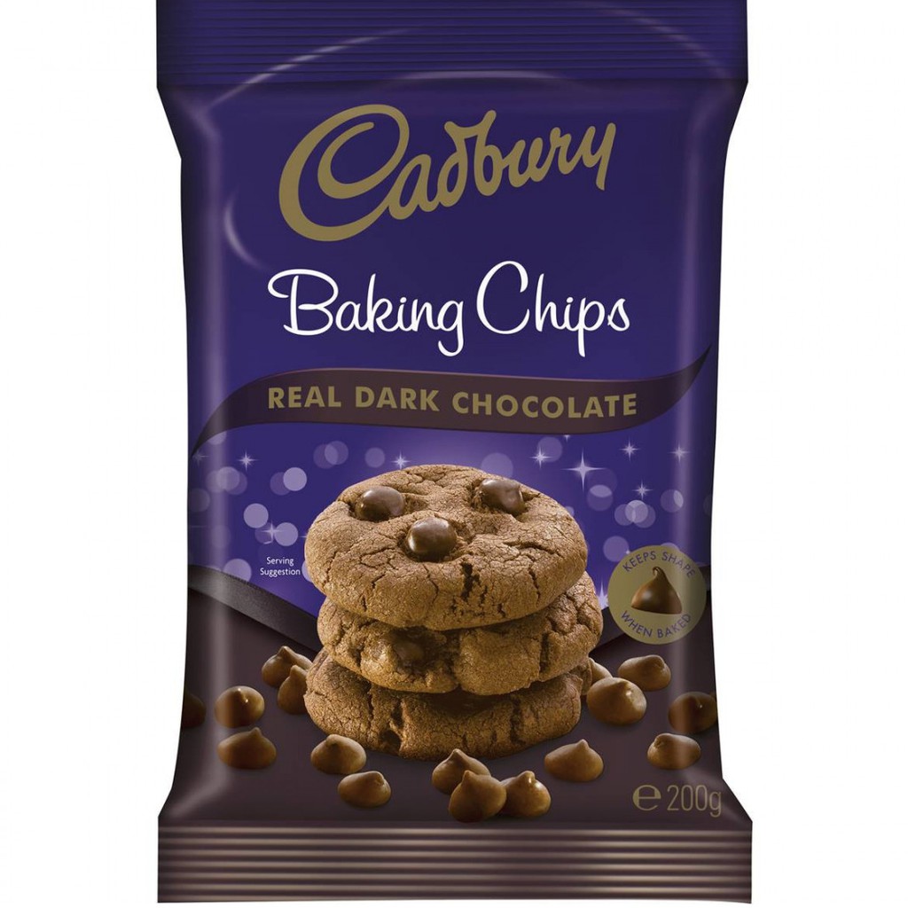 Cadbury Baking Milk , Dark Chocolate Chips 200g Shopee Malaysia