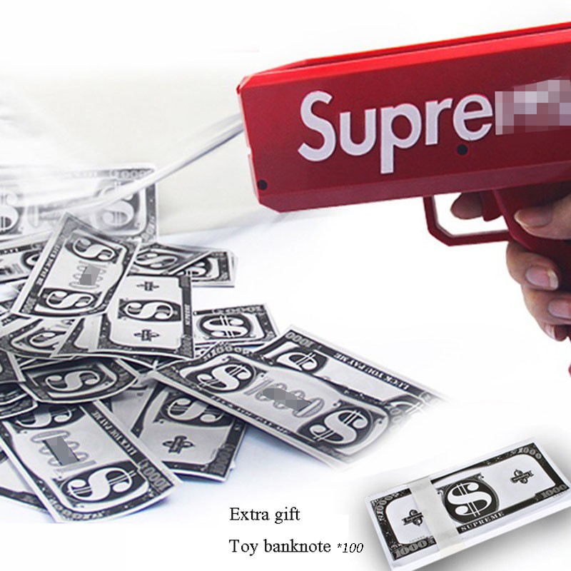 Money Gun Supreme Money Gun U S Gun Toy Shooting Money Toy Gun Banknote Gun Shopee Malaysia