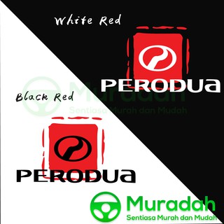 [Ready Stock] High Grade 2tone Perodua Logo Sticker 