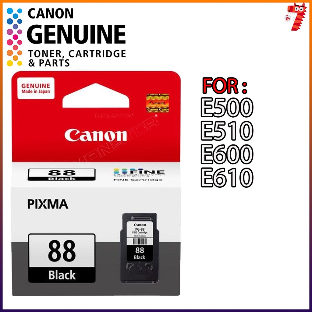(ORIGINAL) CANON PG88 PG 88 PG88 BLACK INK CARTRIDGE FOR E510 E610 E500 E600 ( PG88 PG88