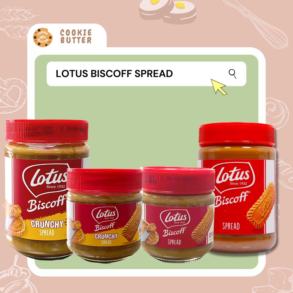 Lotus Biscoff Spread Jam (Smooth/Crunchy) (190G/ 200G/ 380G/ 400G ...