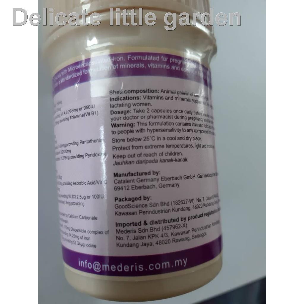 Ganilia Soft Gel For Pregnancy And Lactation Dha Vitamins Minerals With Iron Exp 12 2021 Shopee Malaysia