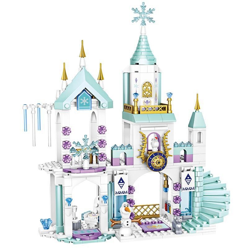 【Z2I】DIY Frozen Castle Building Blocks Set Compatible Lego Blocks Toys Girls Gifts Educational Toys for Kids