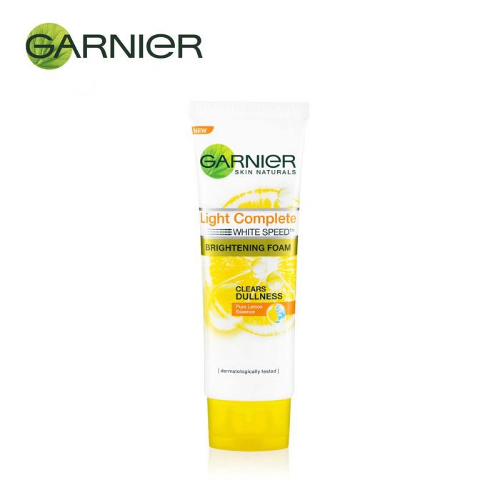 garnier light complete white speed brightening foam