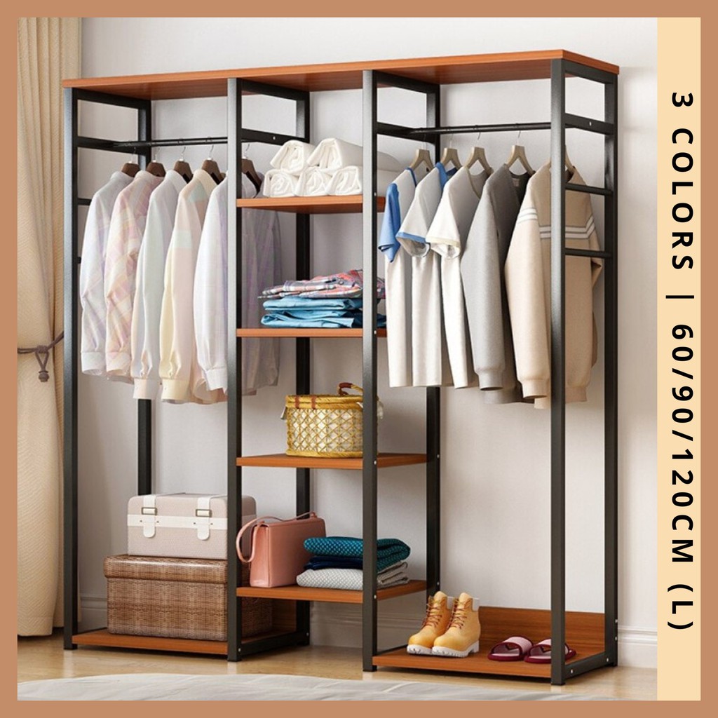 Modern Clothes Hanging Wardrobe With, Hanging Wardrobe Shelves