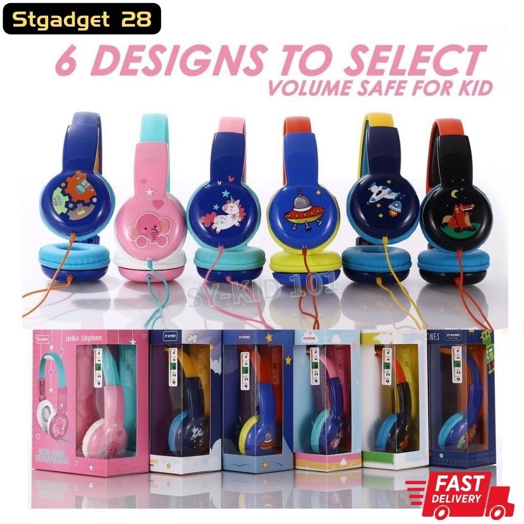 Kids Safe Headphones Small Size Best for Toddlers Ages 3 to 6 Years Old