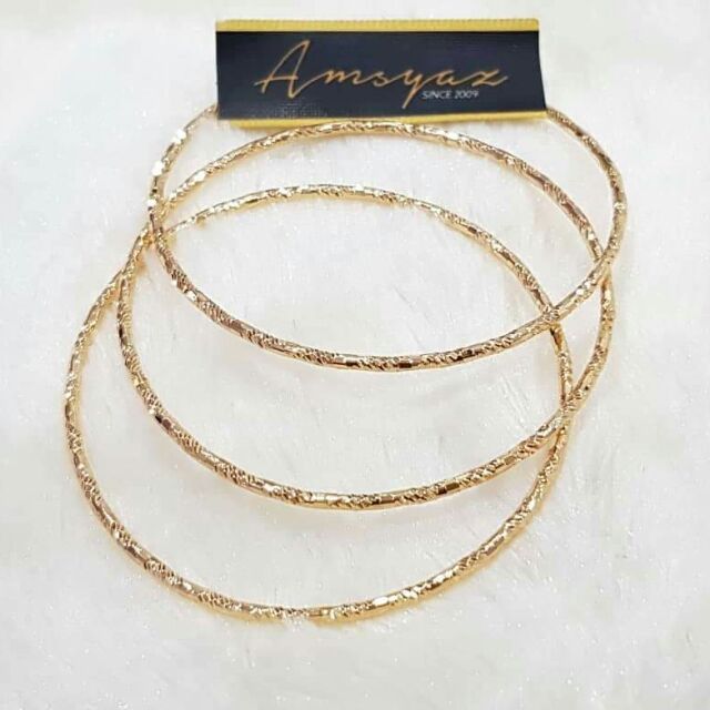 Gelang Minggu 3pcs Suasa 18k Shopee Malaysia Gelang Minggu 3pcs Suasa 18k Shopee Malaysia
