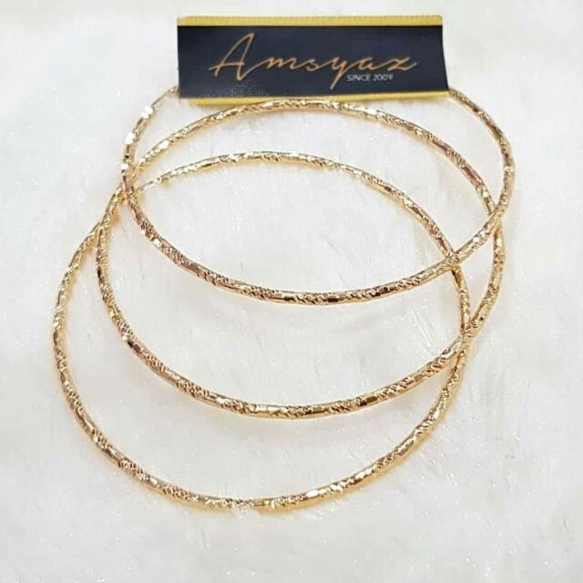  Gelang Minggu  3pcs Suasa 18k Shopee Malaysia