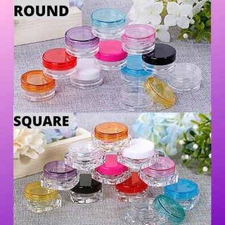 5g Cosmetic Jar Cosmetic Container, Kosmetik Jar 5gram Square Round Shape Cosmetic Jar